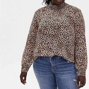 Leopard print chiffon top from torrid